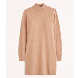 NEW! NWT Abercrombie Cashmere-Blend Mockneck Mini Sweater Dress - Size Petite XS